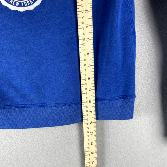 Abercrombie Fitch Sweatshirt Womens Medium Blue Fleece Logo Athletic Casual - Picture 8 of 15